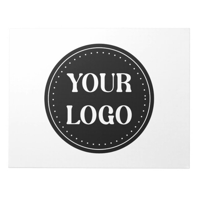 Sleek, contemporary, polished,& customizable notepad (Front)