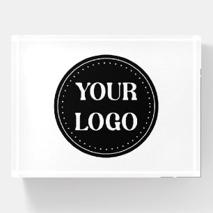 Sleek, contemporary, polished,& customizable paperweight