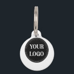 Sleek, contemporary, polished,& customizable pet ID tag<br><div class="desc">EVERYONE CAN USE THIS DESIGN.You are free to add,  edit,  or resize the logo,  photo,  text,  and colors as you choose.Many thanks.</div>