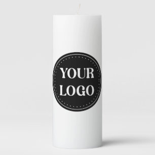 Sleek, contemporary, polished,& customizable pillar candle
