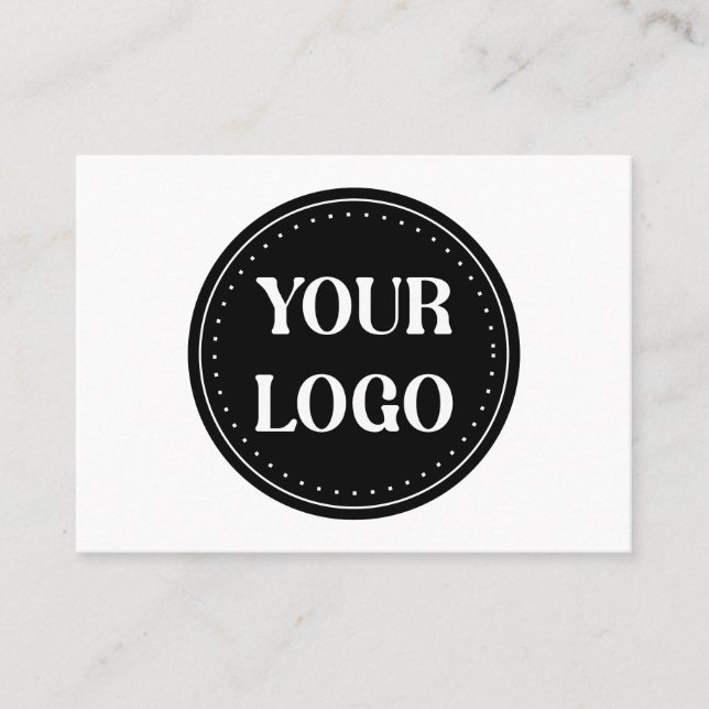 Sleek, contemporary, polished,& customizable place card (Front)