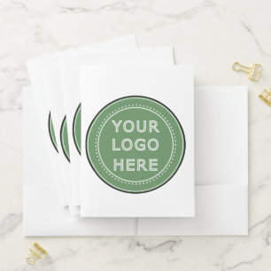 Sleek, contemporary, polished,& customizable. pocket folder