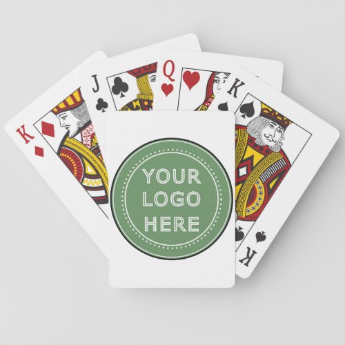 Sleek contemporary polished  customizable poker cards