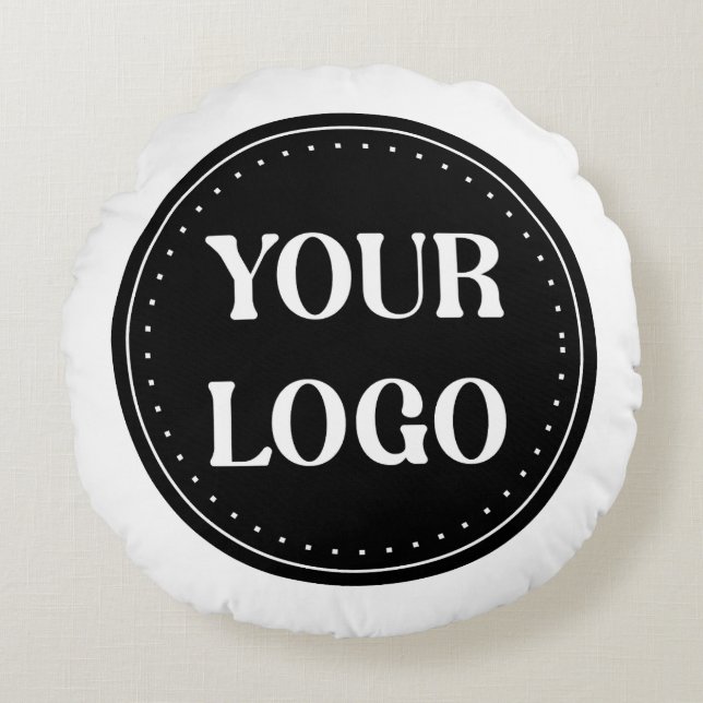 Sleek, contemporary, polished,& customizable round pillow (Front)
