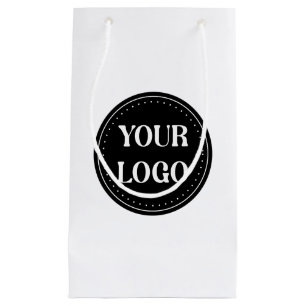 Sleek, contemporary, polished,& customizable small gift bag