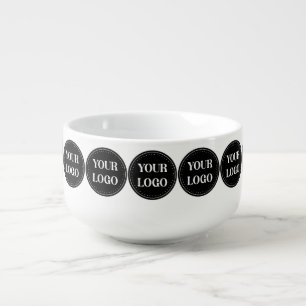 Sleek, contemporary, polished,& customizable soup mug
