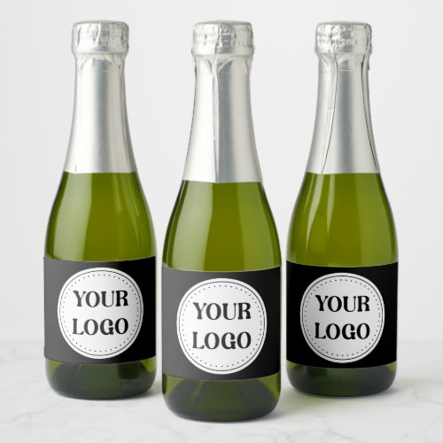  Sleek contemporary polished customizable Sparkling Wine Label