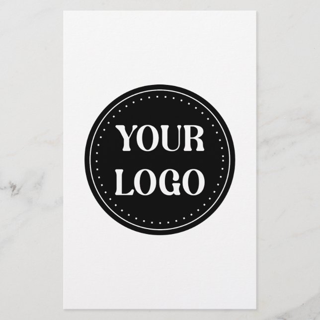 Sleek, contemporary, polished,& customizable stationery (Front)