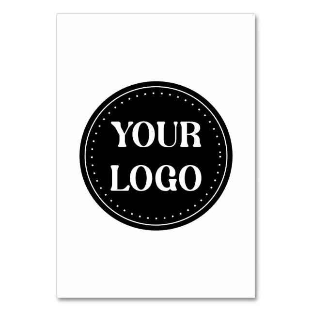 Sleek, contemporary, polished,& customizable table number (Front)