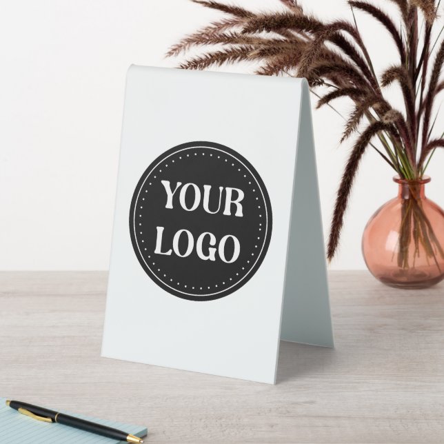 Sleek, contemporary, polished,& customizable table tent (In SItu (Table))