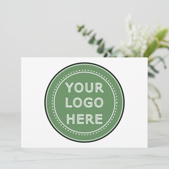 Sleek, contemporary, polished, & customizable. thank you card (Standing Front)