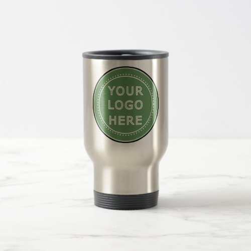 Sleek contemporary polished customizable travel mug