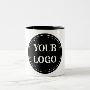 Sleek, contemporary, polished,& customizable Two-Tone coffee mug