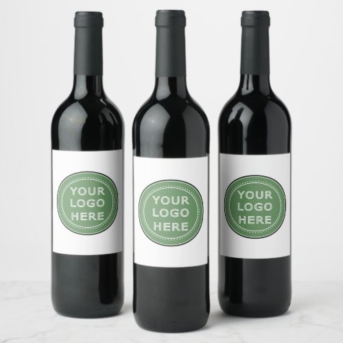 Sleek contemporary polished customizable wine label