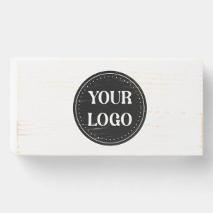 Sleek, contemporary, polished,& customizable wooden box sign