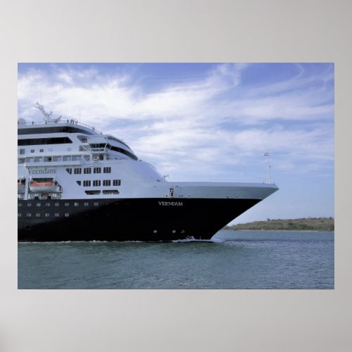 Sleek Cruise Ship Bow Poster