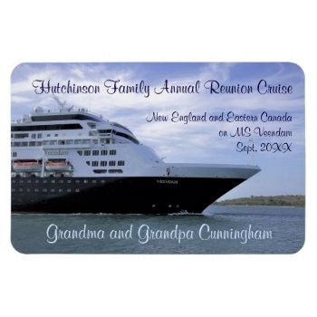 Sleek Cruise Ship Bow Stateroom Door Marker Magnet by CruiseReady at Zazzle