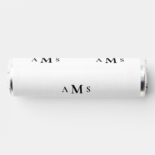 Sleek Custom Couple Monogram BW Wedding Favor