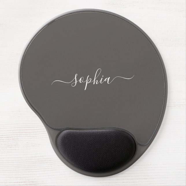 Sleek Custom Gel Mouse Pad with Your Name (Front)