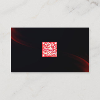Sleek Dark Professional QR Code Networking Card