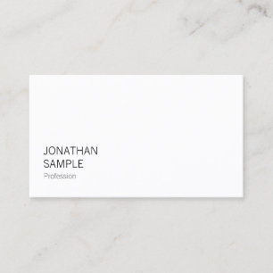 Sleek Design Modern Trendy Cool Professional Plain Business Card