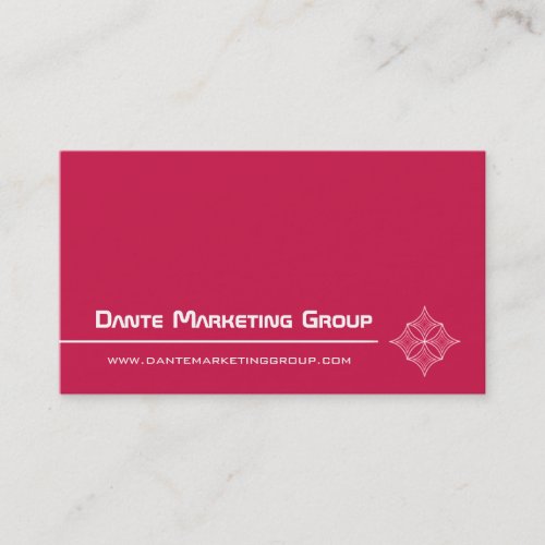 Sleek Embellished Diamond Business Card, Pink