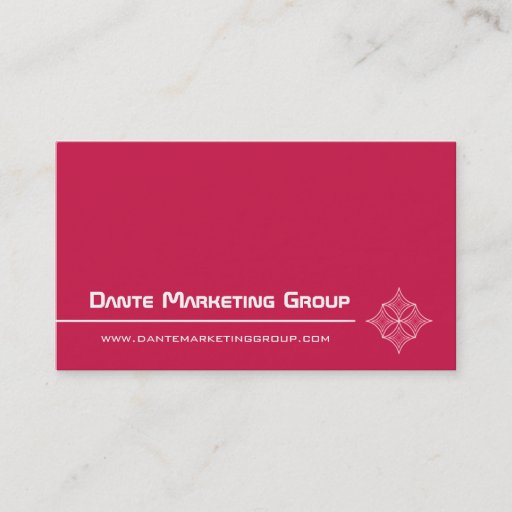 Customizable Sleek Embellished Diamond Business Card, Pink