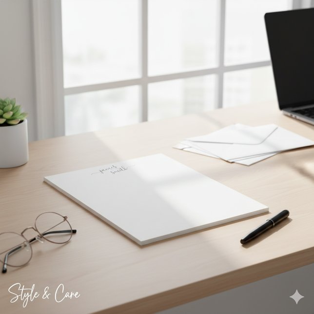 Sleek Formal Notepad Customized with Your Name (Sleek Formal Notepad Customized with Your Name)
