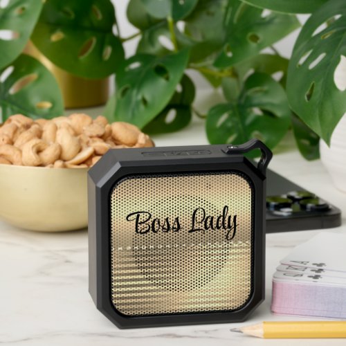 Sleek Gold Boss Lady   Bluetooth Speaker
