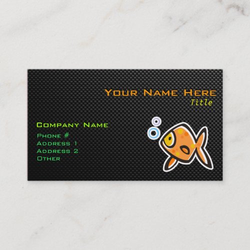 Sleek Goldfish Business Card