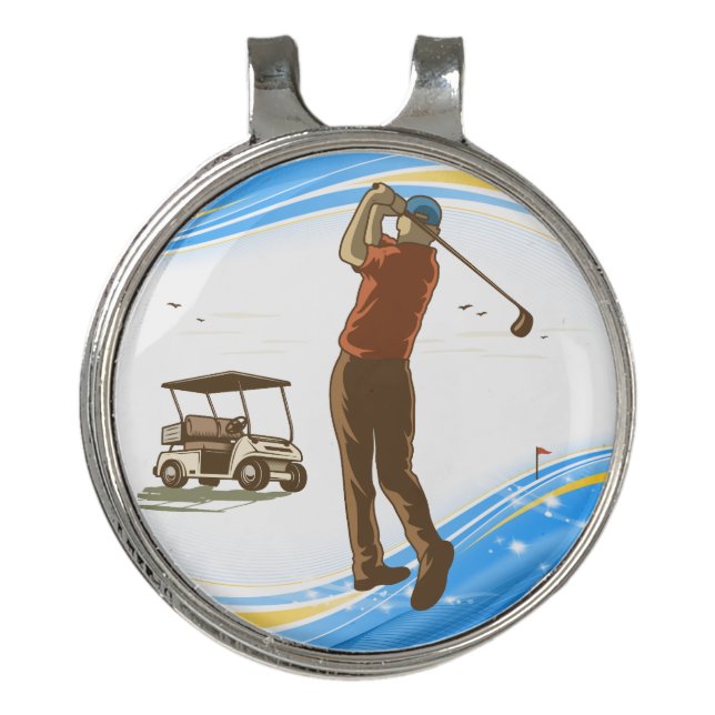 Sleek Golf Ball Marker and Hat Clip Duo (Front)