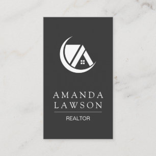Sleek Gray Realtor Executive Appointment Card