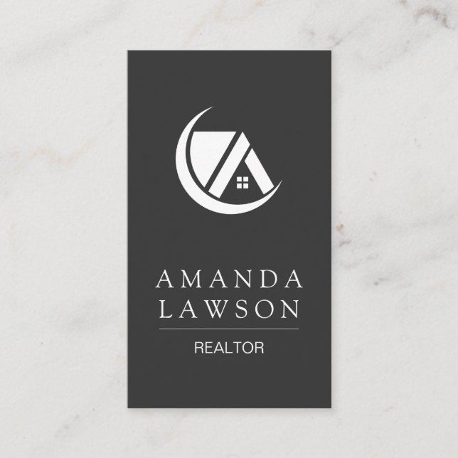Sleek Gray | Realtor Executive Appointment Card (Front)