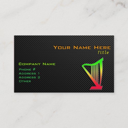 Sleek Harp Business Card Templates