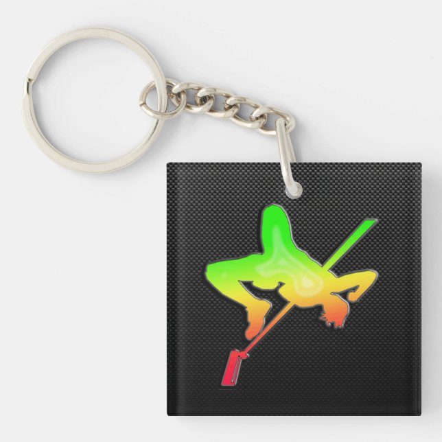 Sleek High Jump Keychain (Front)