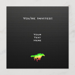 Sleek Horse Racing Invitation