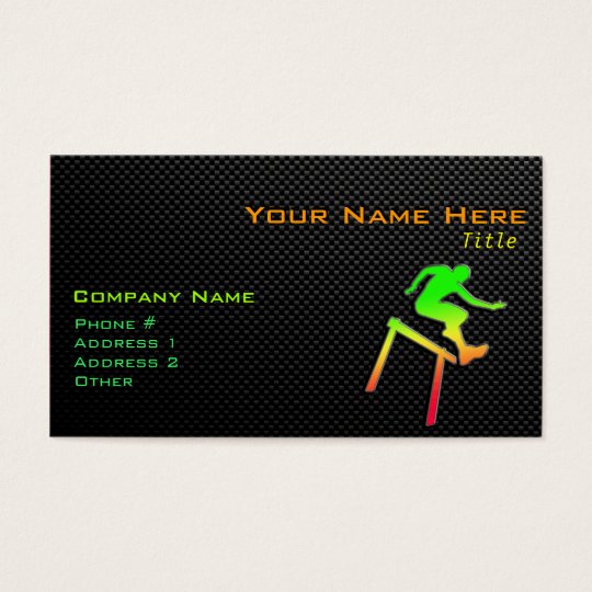 Sleek Hurdler Business Card