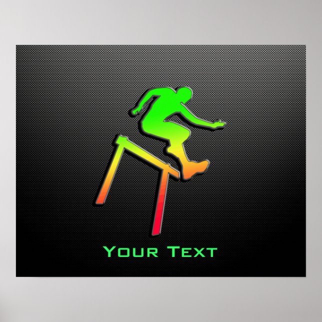 Sleek Hurdler Poster (Front)