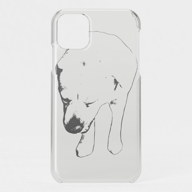Sleek Labrador Study, Holiday Chic Uncommon iPhone Case (Back)