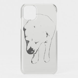 Sleek Labrador Study, Holiday Chic iPhone 11 Case