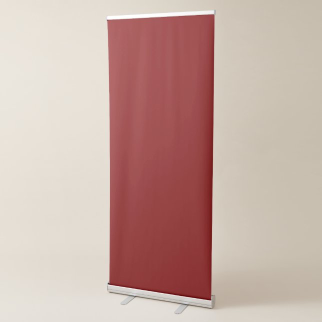 Sleek Maroon Standing Retractable Wall Banner (3/4)