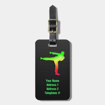 Sleek Martial Arts Luggage Tag by SportsWare at Zazzle