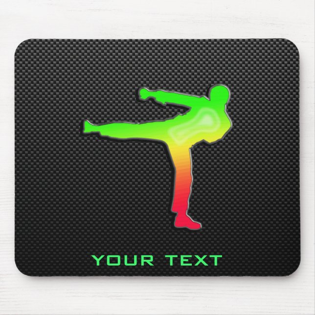 Sleek Martial Arts Mouse Pad (Front)