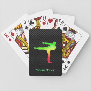 Sleek Martial Arts Playing Cards by SportsWare at Zazzle