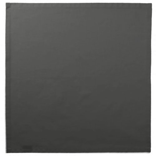 Sleek Metal Dark Gray Solid Color Pairs SW 7069 Cloth Napkin
