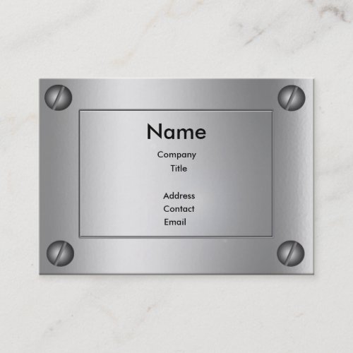 Sleek Metal Groovy - Business Card Templates