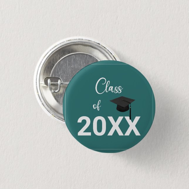 sleek, minimal Top of the Class Button (Front & Back)
