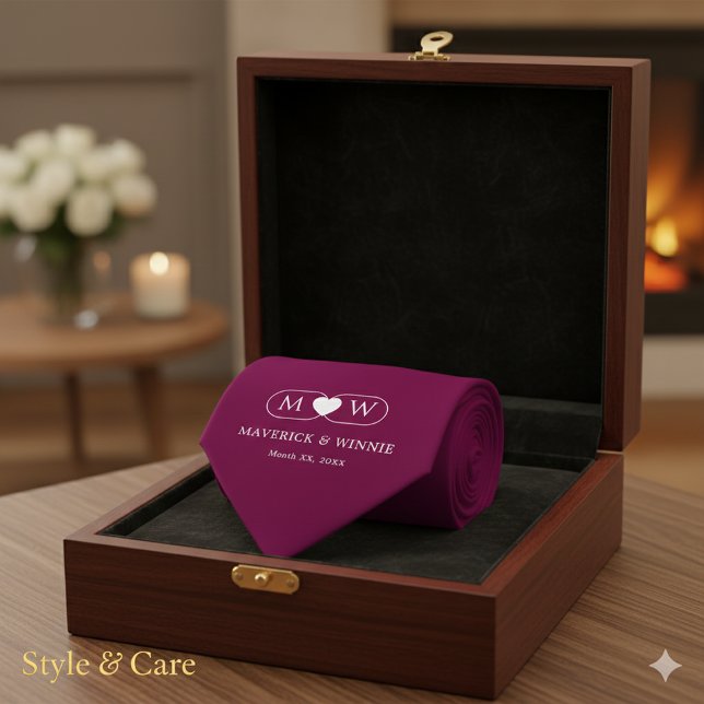 Sleek Minimalist Modern Wedding Burgundy Neck Tie (Sleek Minimalist Modern Wedding Burgundy Neck Tie)