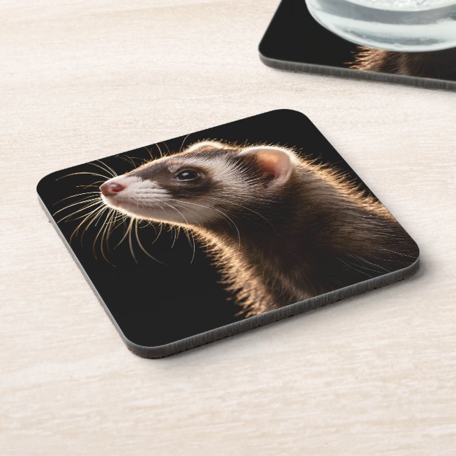 Sleek Mischief Beverage Coaster (Left Side)