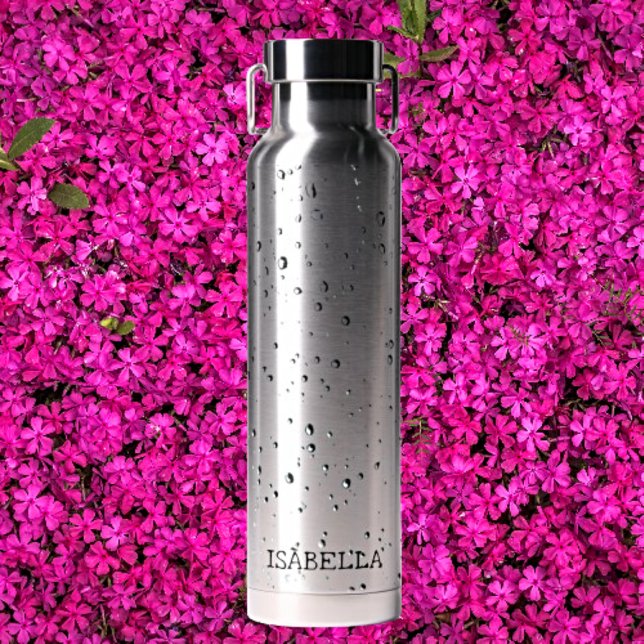 Sleek, Modern Aesthetic - Raindrop Elegance Water Bottle (Creator Uploaded)